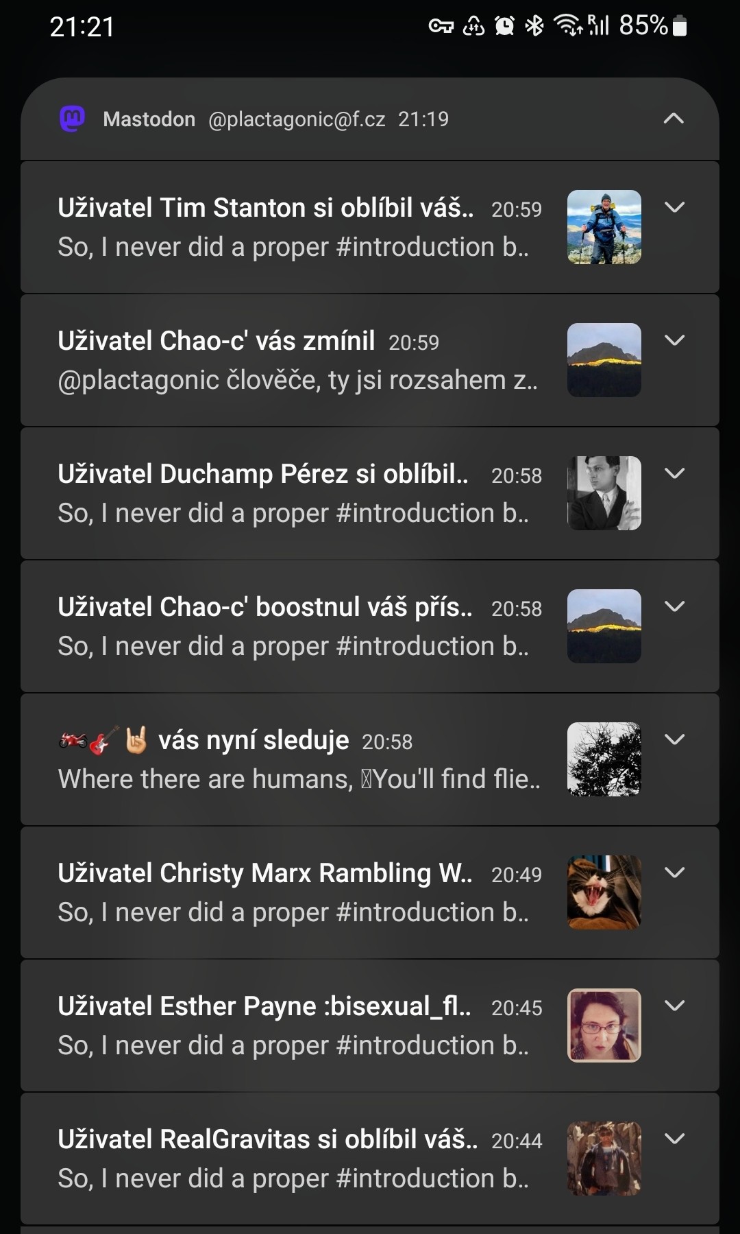 Screenshot of phone notifications that covered all my phone screen and stopped showing new notifications about hour ago.